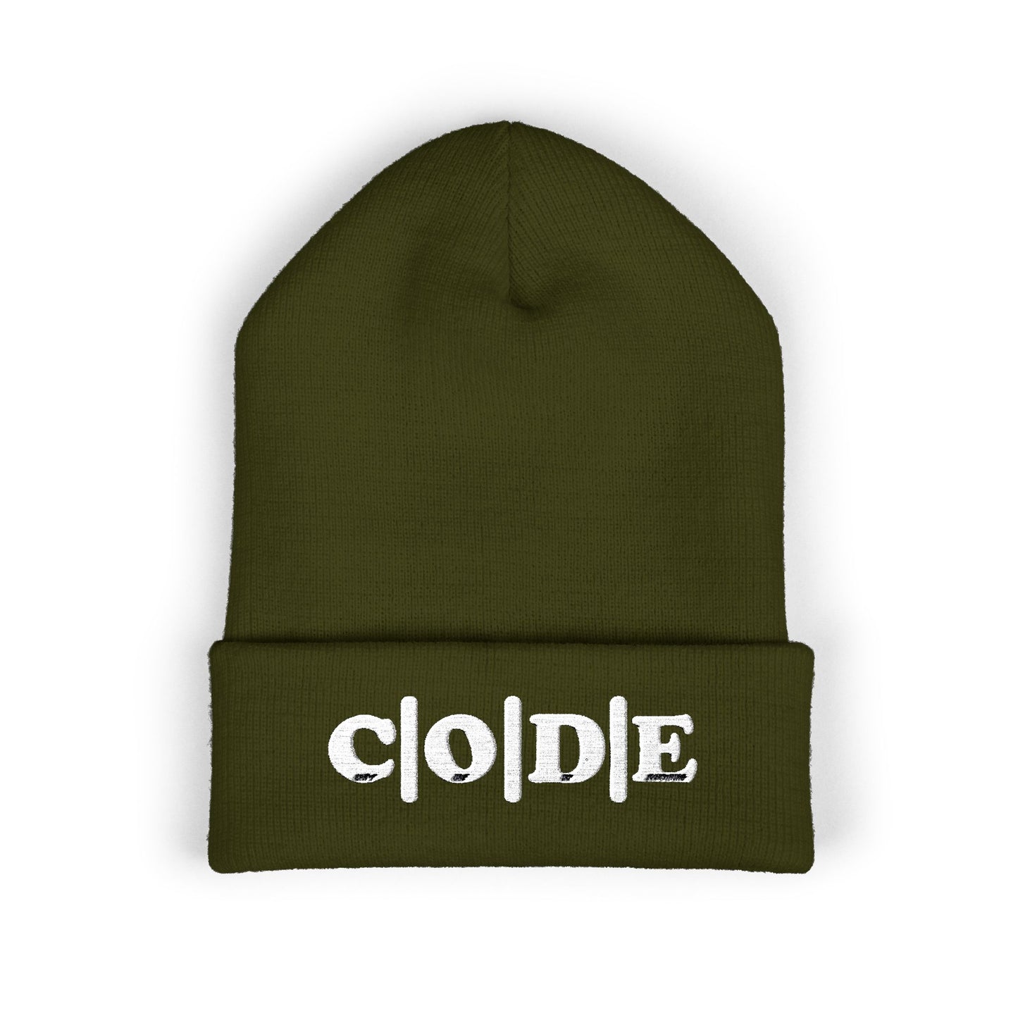 C|O|D|E Beanie Embroidery, Warm Winter Accessory, Fall Fashion Must-Have