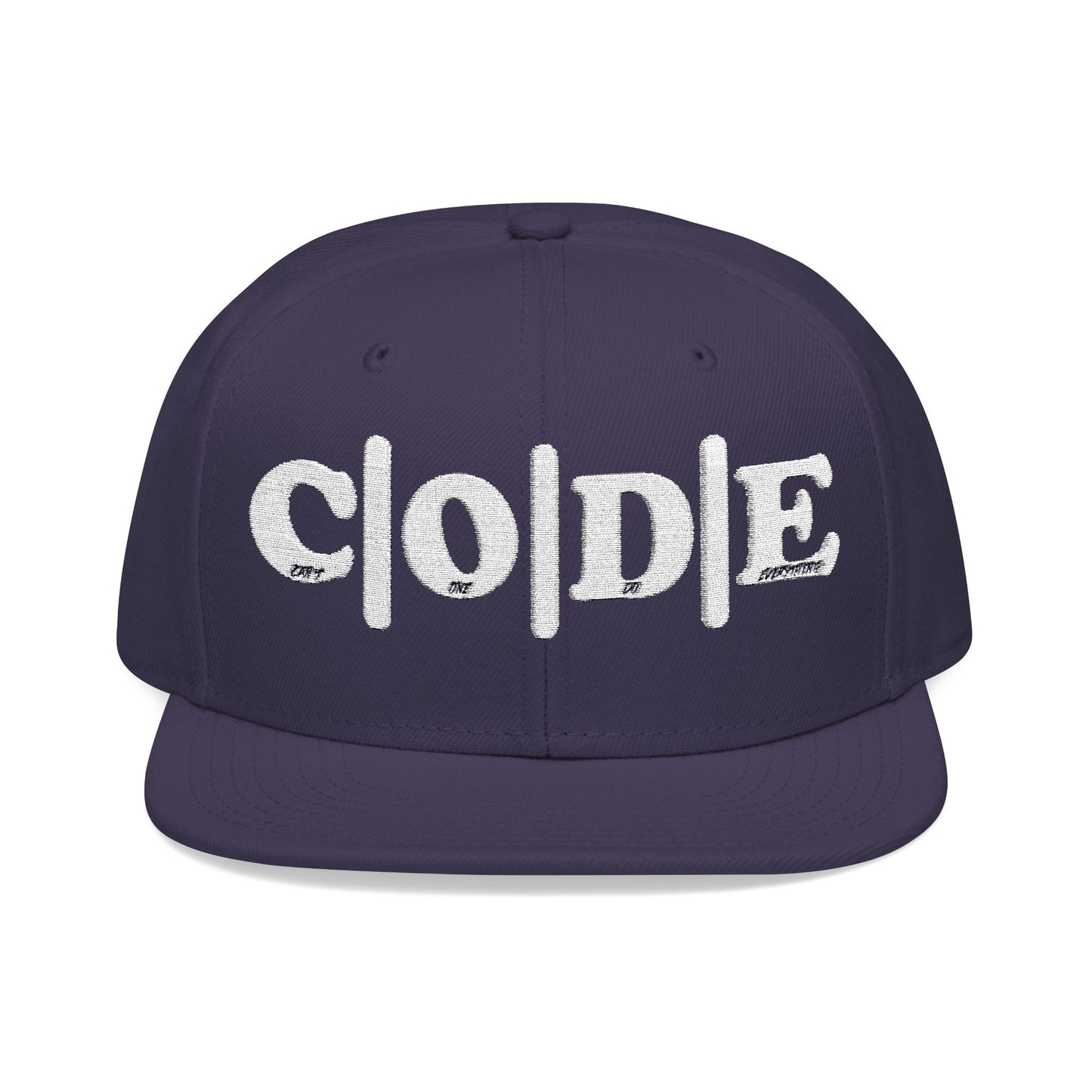 C|O|D|E Snapback Hat - Embroidery - Made for All Types of Occasions - Designed to Dictate the Vibe
