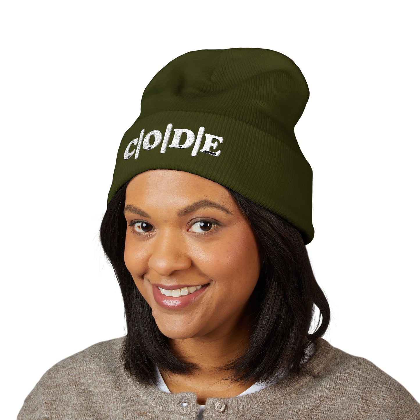 C|O|D|E Beanie Embroidery, Warm Winter Accessory, Fall Fashion Must-Have