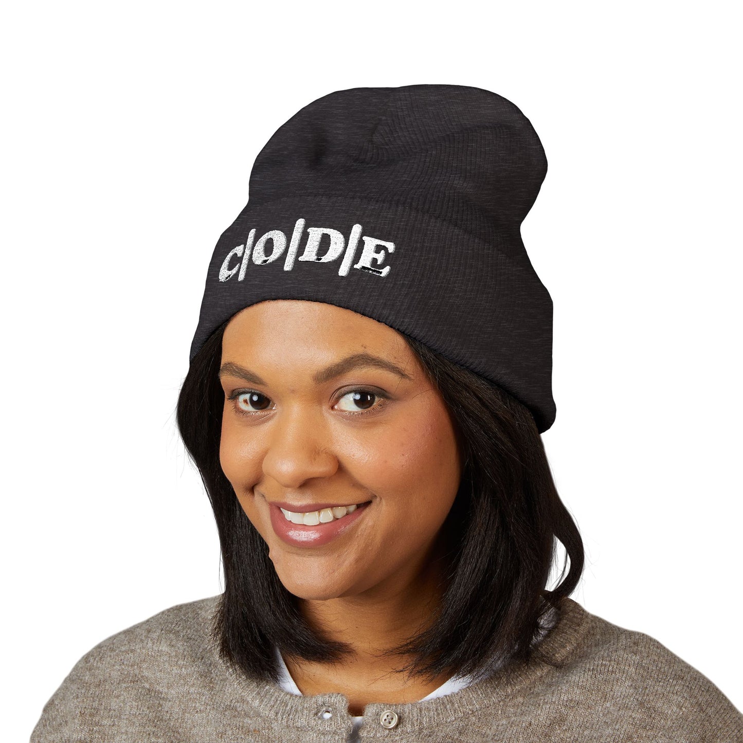 C|O|D|E Beanie Embroidery, Warm Winter Accessory, Fall Fashion Must-Have