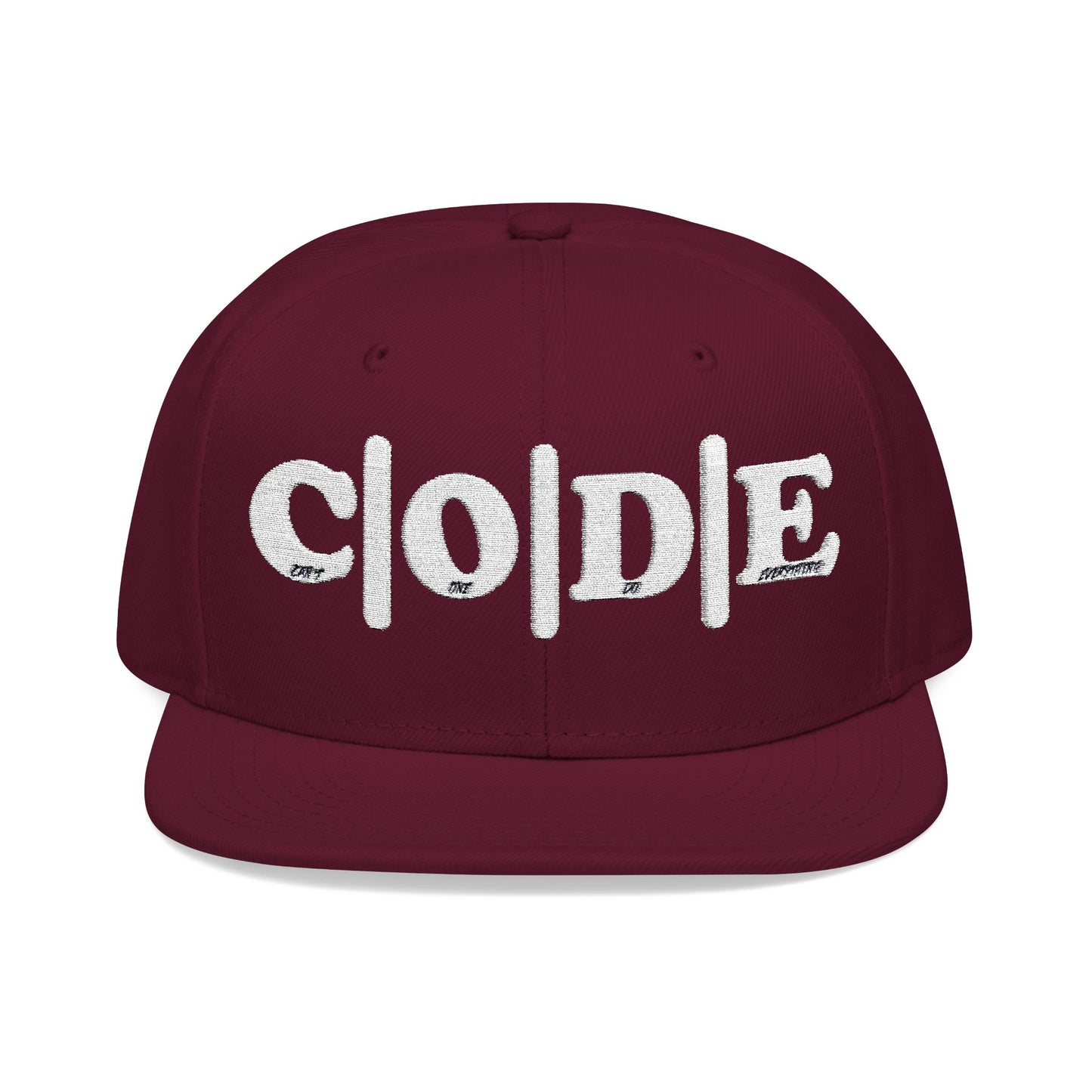 C|O|D|E Snapback Hat - Embroidery - Made for All Types of Occasions - Designed to Dictate the Vibe