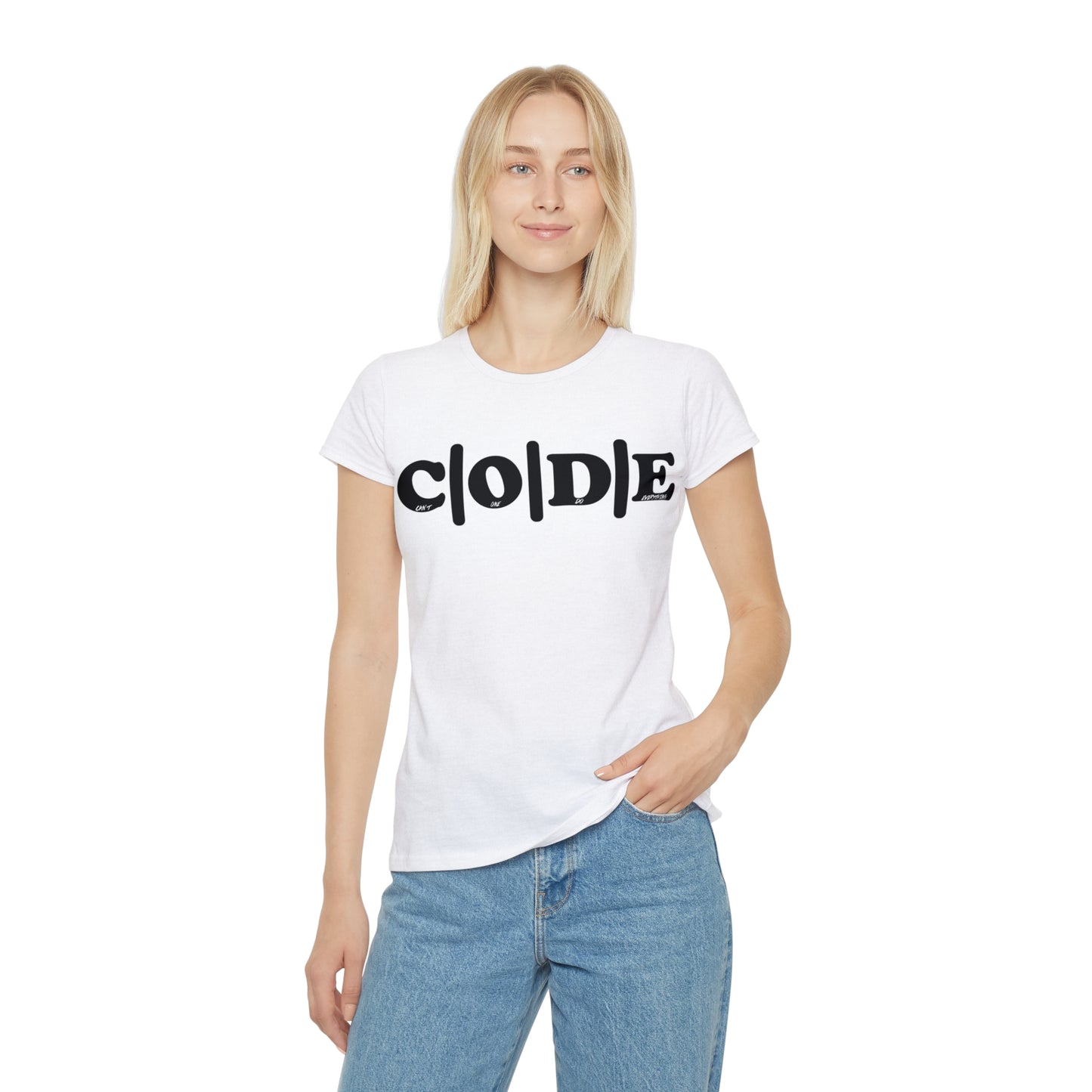 C|O|D|E Women's Flagship T-Shirt, Code and Civilization Design, Casual Wear, Gift for Her, Inspirational Clothing, Everyday Wardrobe