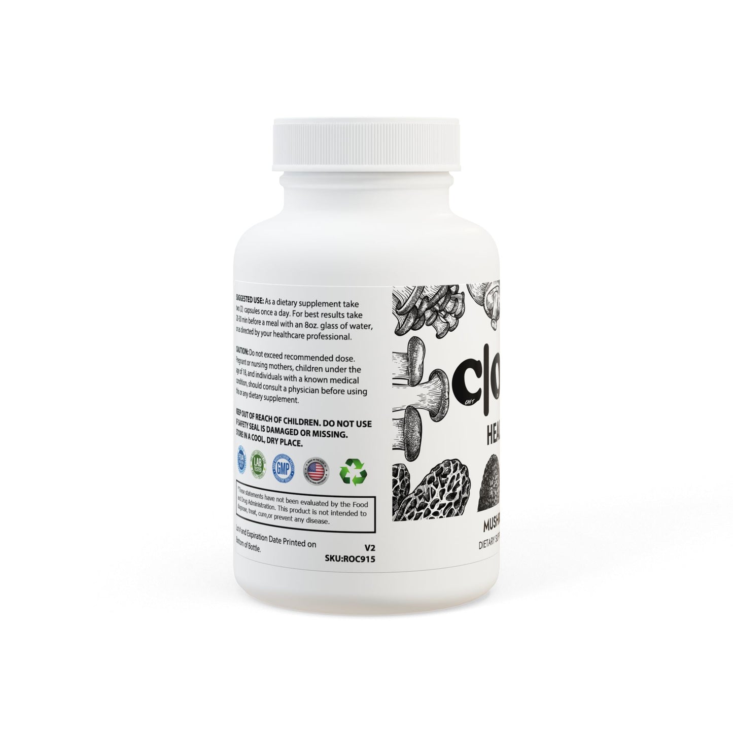 C|O|D|E HEAL THY LIFE Mushroom Blend Supplement (60 Capsules)