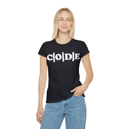 C|O|D|E Women's Flagship T-Shirt, Code and Civilization Design, Casual Wear, Gift for Her, Inspirational Clothing, Everyday Wardrobe