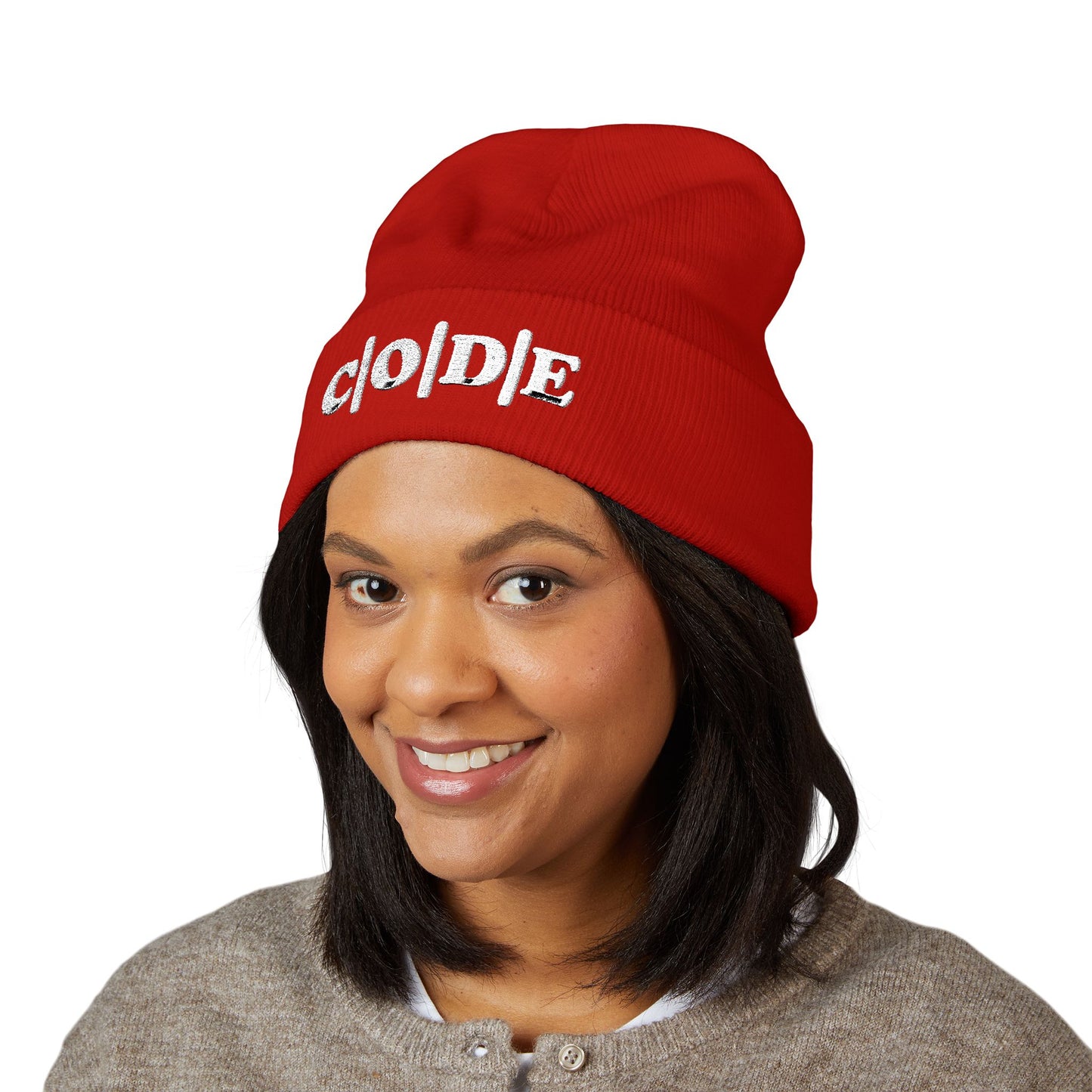 C|O|D|E Beanie Embroidery, Warm Winter Accessory, Fall Fashion Must-Have