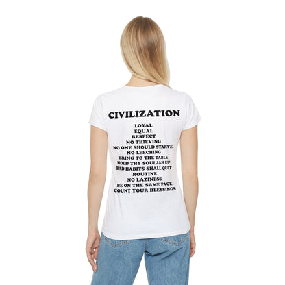 C|O|D|E Women's Flagship T-Shirt, Code and Civilization Design, Casual Wear, Gift for Her, Inspirational Clothing, Everyday Wardrobe