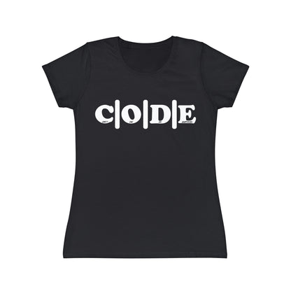 C|O|D|E Women's Flagship T-Shirt, Code and Civilization Design, Casual Wear, Gift for Her, Inspirational Clothing, Everyday Wardrobe