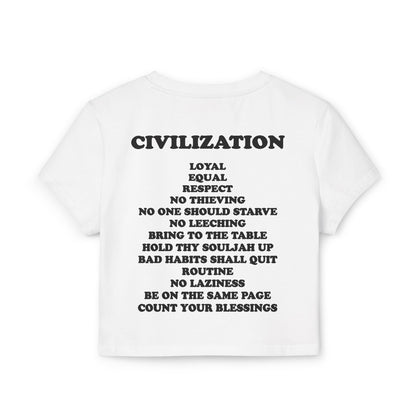 C|O|D|E Women’s Flagship Baby Tee, Casual Graphic Top, Trendy Cropped Shirt, Cute Summer Apparel