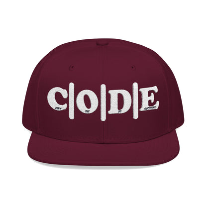 C|O|D|E Snapback Hat - Embroidery - Made for All Types of Occasions - Designed to Dictate the Vibe
