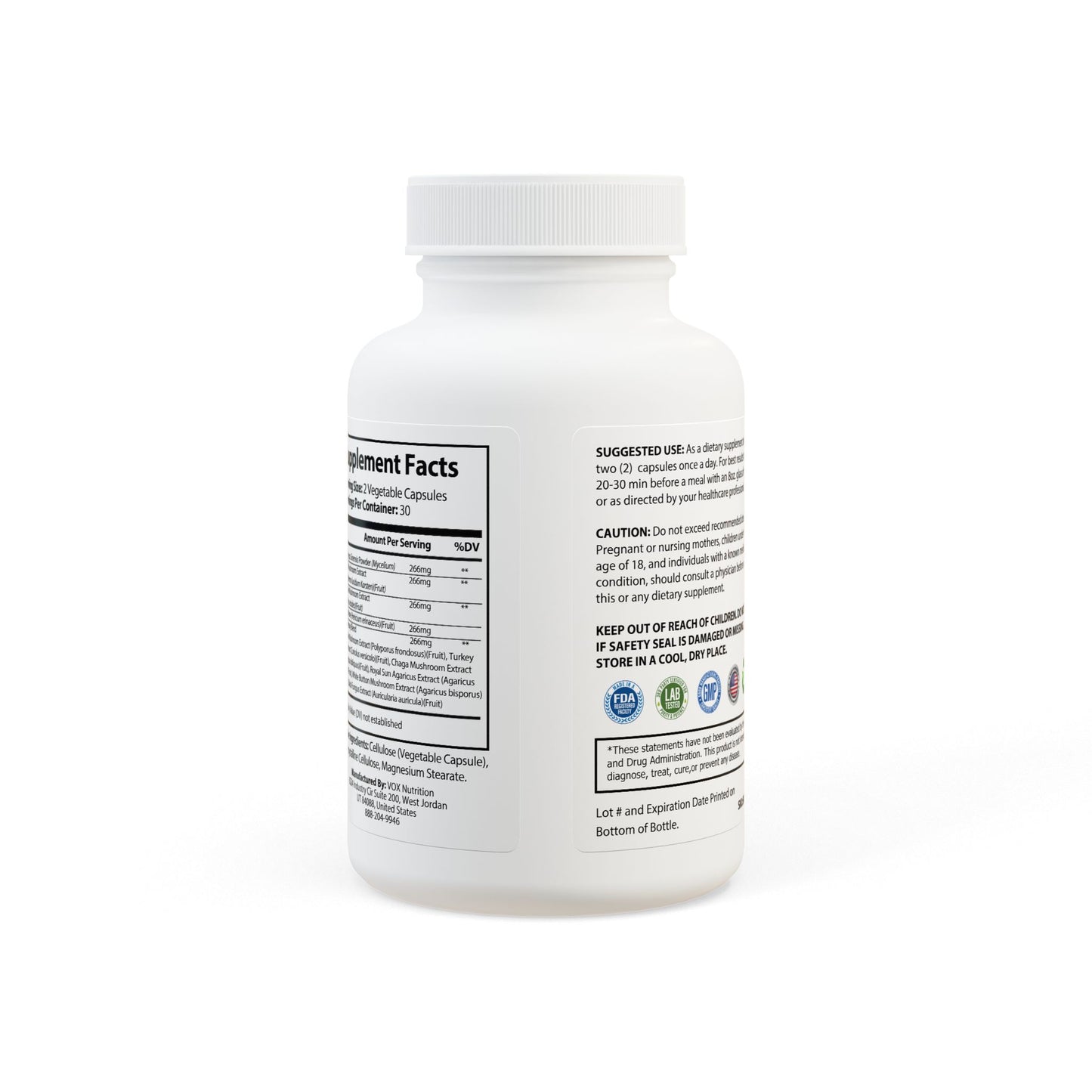 C|O|D|E HEAL THY LIFE Mushroom Blend Supplement (60 Capsules)