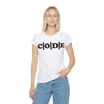 C|O|D|E Women's Flagship T-Shirt, Code and Civilization Design, Casual Wear, Gift for Her, Inspirational Clothing, Everyday Wardrobe