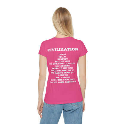 C|O|D|E Women's Flagship T-Shirt, Code and Civilization Design, Casual Wear, Gift for Her, Inspirational Clothing, Everyday Wardrobe