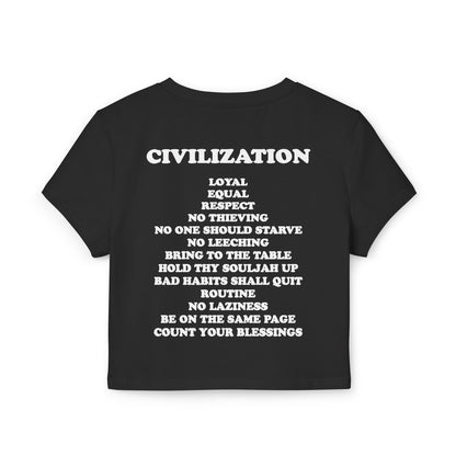 C|O|D|E Women’s Flagship Baby Tee, Casual Graphic Top, Trendy Cropped Shirt, Cute Summer Apparel