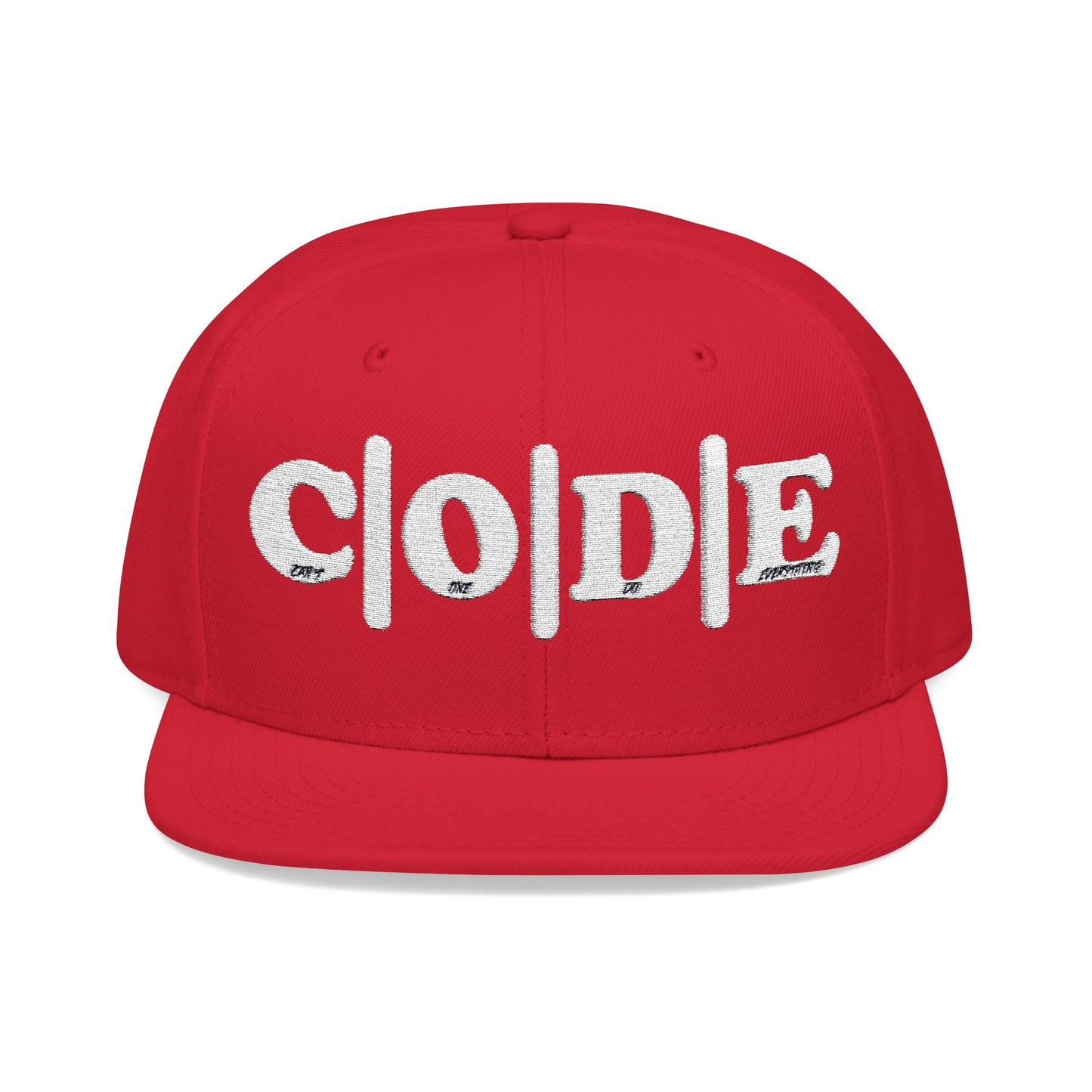 C|O|D|E Snapback Hat - Embroidery - Made for All Types of Occasions - Designed to Dictate the Vibe